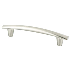 Meadow 128mm Pull (OL-6 5/8") Brushed Nickel - DecorHardware.com