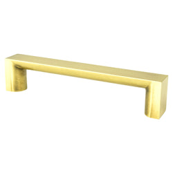 Elevate 128mm Pull (OL-5 9/16") Satin Gold - DecorHardware.com
