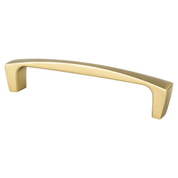 Aspire 128mm Pull (OL-5 7/16") Modern Brushed Gold - DecorHardware.com