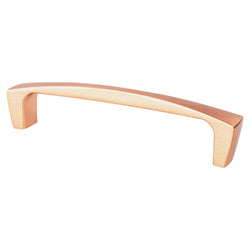 Aspire 128mm Pull (OL-5 7/16") Brushed Copper - DecorHardware.com