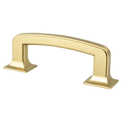 Hearthstone 3" Pull (OL-3 15/16") Modern Brushed Gold - DecorHardware.com