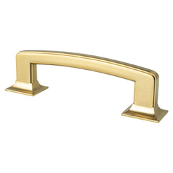 Hearthstone 96mm Pull (OL-4 13/16") Modern Brushed Gold - DecorHardware.com