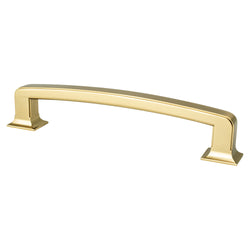 Hearthstone 160mm Pull (OL-7 5/16") Modern Brushed Gold - DecorHardware.com
