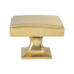 Hearthstone  Knob Modern Brushed Gold - DecorHardware.com