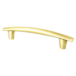 Meadow 128mm Pull (OL-6 5/8") Satin Gold - DecorHardware.com