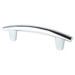 Meadow 96mm Pull (OL-5 7/16") Polished Chrome - DecorHardware.com
