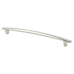 Meadow 256mm Pull (OL-11 11/16") Brushed Nickel - DecorHardware.com