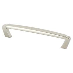 Vested Interest 128mm Pull (OL-6") Brushed Nickel - DecorHardware.com