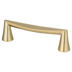 Domestic Bliss 96mm Pull (OL-4 1/2") Modern Brushed Gold - DecorHardware.com