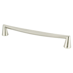 Domestic Bliss 224mm Pull (OL-9 3/4") Brushed Nickel - DecorHardware.com