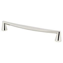 Domestic Bliss 224mm Pull (OL-9 3/4") Polished Nickel - DecorHardware.com