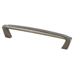 Vested Interest 128mm Pull (OL-6") Vintage Nickel - DecorHardware.com