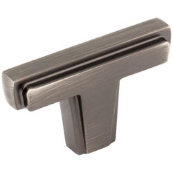 Lexa  Knob2" - Brushed Pewter