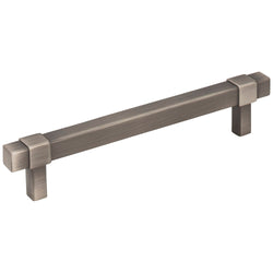 Zane 128 mm Pull (OA - 6-5/16" ) - Brushed Pewter