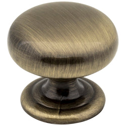 Florence 1-1/4" Knob - Brushed Antique Brass