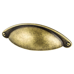 Andante 64mm Cup Pull (OL-4 1/16") Dull Bronze - DecorHardware.com