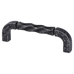 Rhapsody 96mm Pull (OL-4 3/16") Weathered Iron - DecorHardware.com