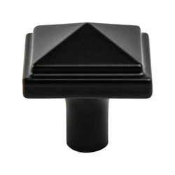 Rhapsody  Knob Black - Square - DecorHardware.com