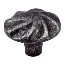 Rhapsody 1 5/16" Knob Weathered Iron - DecorHardware.com