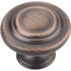1-5/16" Diameter Cabinet Knob. . Finish: Brushed Oil Rubbed Br - DecorHardware.com