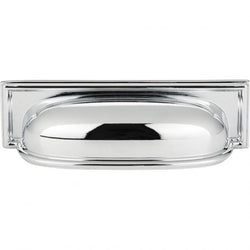 Campaign Rope Cup Pull 3 3/4 Inch (c-c) - Polished Chrome - CH