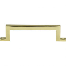 Campaign Bar Pull 3 3/4 Inch (c-c) - Polished Brass - PB