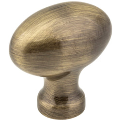 Lyon  Knob1-9/16" - Brushed Antique Brass