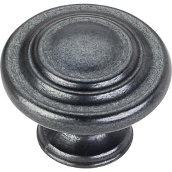 1-5/16" Diameter Cabinet Knob. . Finish: Gun Metal - DecorHardware.com