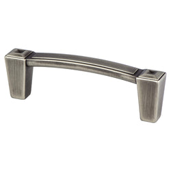 Connections 3" Pull (OL-3 1/2") Vintage Nickel - DecorHardware.com