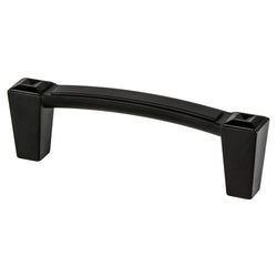 Connections 3" Pull (OL-3 1/2") Matte Black - DecorHardware.com