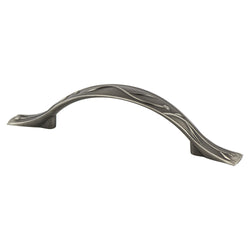 Art Nouveau 96mm Pull (OL-5 15/16") Vintage Nickel - DecorHardware.com