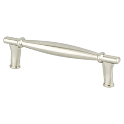 Dierdra 96mm Pull (OL-4 1/2") Brushed Nickel - DecorHardware.com