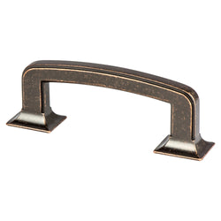 Hearthstone 3 inch CC Weathered Verona Bronze Pull - DecorHardware.com