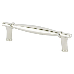 Dierdra 96mm Pull (OL-4 1/2") Polished Nickel - DecorHardware.com