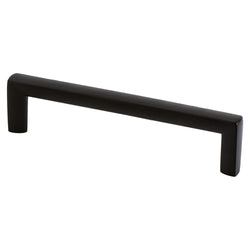 Metro 128mm CC Matte Black Pull - DecorHardware.com