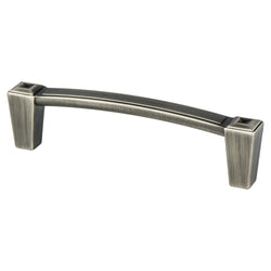 Connections 96mm Pull (OL-4 5/16") Vintage Nickel - DecorHardware.com