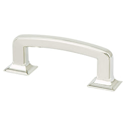 Designers Group Ten 3" Pull (OL-3 15/16") Polished Nickel - DecorHardware.com