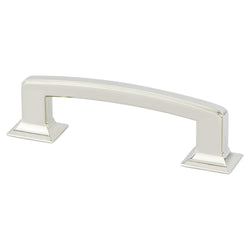 Designers Group Ten 96mm Pull (OL-4 13/16") Polished Nickel - DecorHardware.com