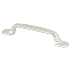 Designers Group Ten 96mm Pull (OL-5 1/4") Polished Nickel - DecorHardware.com