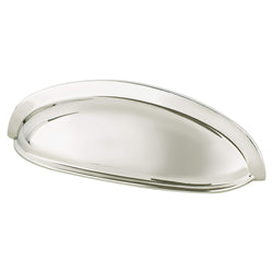 Designers Group Ten 3" Cup Pull (OL-4 11/16") Polished Nickel - DecorHardware.com