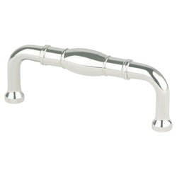 Designers Group Ten 3" Pull (OL-3 1/2") Polished Nickel - DecorHardware.com