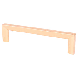 Metro 128mm Pull (OL-5 7/16") Polished Copper - DecorHardware.com