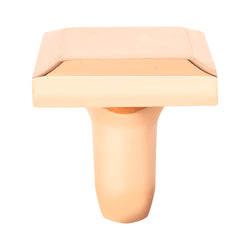 Metro Knob 1-3/16" x 1-3/16" - Polished Copper - DecorHardware.com