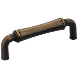 Bremen 2 96 mm Pull (OA - 4-3/16" ) - Antique Brushed Satin Br