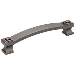 Delmar 128 mm Pull (OA - 5-13/16" ) - Brushed Pewter