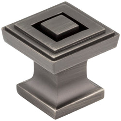 Delmar  Knob1" - Brushed Pewter