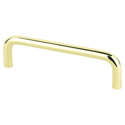 Adv Wire Pulls 4" Pull (OL-4 5/16") Polished Brass - DecorHardware.com