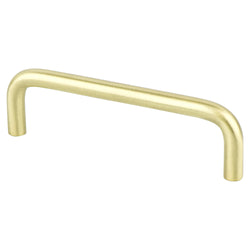 Adv Wire Pulls 96mm Pull (OL-4 1/16") Satin Brass - DecorHardware.com