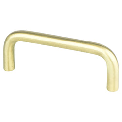Adv Wire Pulls 3" Pull (OL-3 5/16") Satin Brass - DecorHardware.com