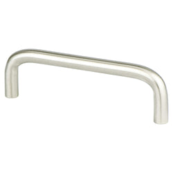 Adv Wire Pulls 3 1/2" Pull (OL-3 13/16") Brushed Nickel - DecorHardware.com